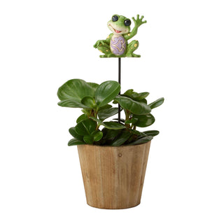 Jim Shore Heartwood Creek: Plant Stake Frog Plant Stake
