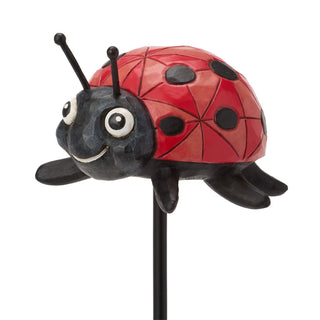 Jim Shore Heartwood Creek: Plant Stake Ladybug Plant Stake