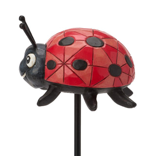 Jim Shore Heartwood Creek: Plant Stake Ladybug Plant Stake