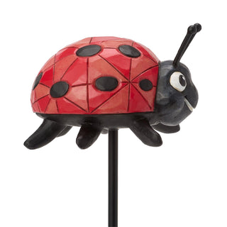 Jim Shore Heartwood Creek: Plant Stake Ladybug Plant Stake