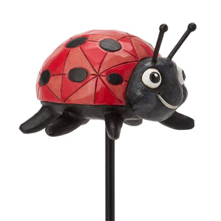 Jim Shore Heartwood Creek: Plant Stake Ladybug Plant Stake
