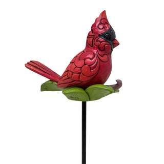 Jim Shore Heartwood Creek: Plant Stake Cardinal Plant Stake