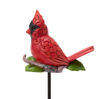 Jim Shore Heartwood Creek: Plant Stake Cardinal Plant Stake