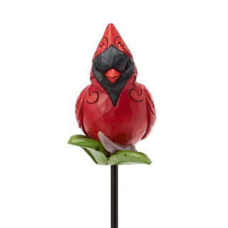 Jim Shore Heartwood Creek: Plant Stake Cardinal Plant Stake