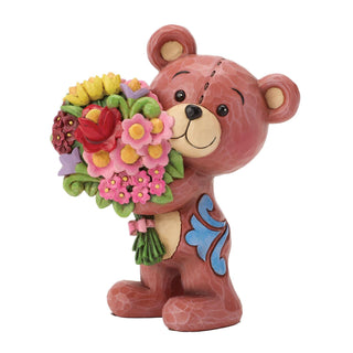 Jim Shore Heartwood Creek: Teddy Bear with Bouquet Figurine