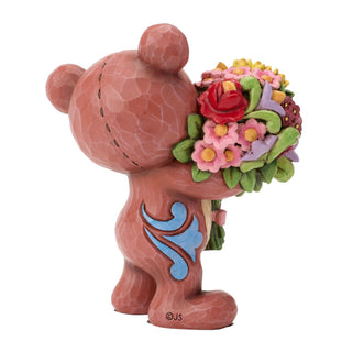 Jim Shore Heartwood Creek: Teddy Bear with Bouquet Figurine