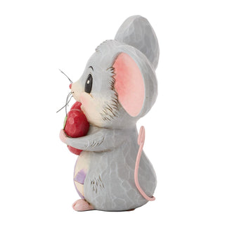 Jim Shore Heartwood Creek: Mouse Holding a Heart Figurine