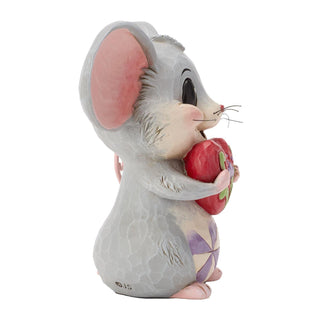 Jim Shore Heartwood Creek: Mouse Holding a Heart Figurine