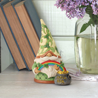 Jim Shore Heartwood Creek: Gnome with Rainbow Pot of Gold Figurine