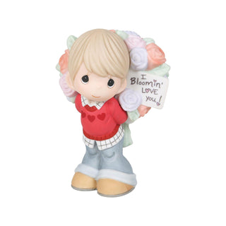 Precious Moments: Boy with Bouquet Figurine