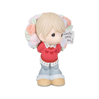 Precious Moments: Boy with Bouquet Figurine