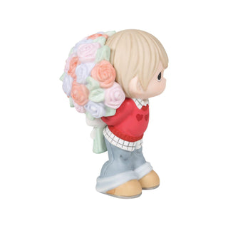 Precious Moments: Boy with Bouquet Figurine
