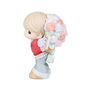 Precious Moments: Boy with Bouquet Figurine