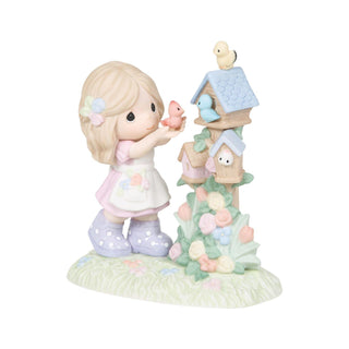 Precious Moments: Girl with Birdhouses Figurine