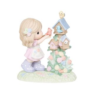 Precious Moments: Girl with Birdhouses Figurine