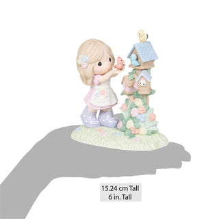 Precious Moments: Girl with Birdhouses Figurine sparkle-castle