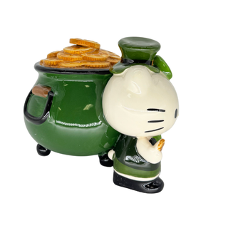 Blue Sky Clayworks: Hello Kitty Pot of Gold Figurine sparkle-castle