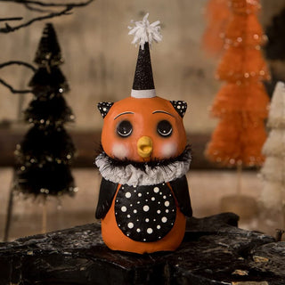 Michelle Allen by Bethany Lowe Halloween: Polka Dot Owl Figurine sparkle-castle