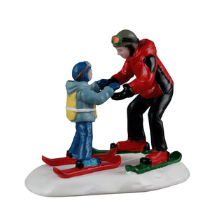 Lemax Vail Village Accessory: Ski Slope Lesson sparkle-castle