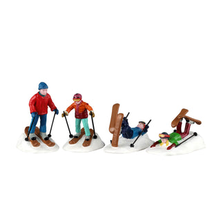 Lemax Vail Village Accessory: Ski School Lessons, Set of 4 sparkle-castle