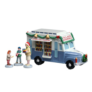 Lemax General Products Village Accessory: Bookmobile, Set of 4