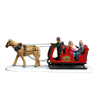Lemax Harvest Crossing Village: Caroling Sleigh Ride sparkle-castle