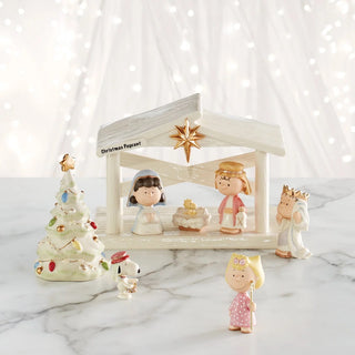 Lenox Peanuts Christmas Pageant Figurines, Set of 7 sparkle-castle