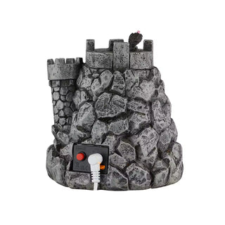 Lemax Spooky Town Halloween Village Accessory: Skull Castle sparkle-castle