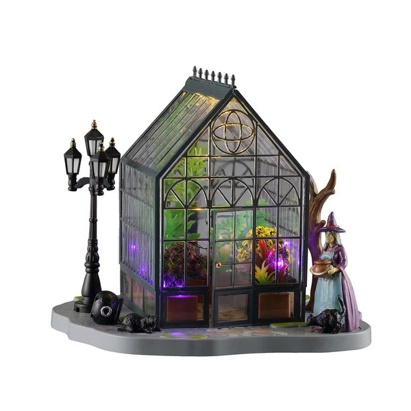 【廃盤】みかんの丘('13エストニア/ジョージア) Lemax Spooky Town Halloween Village Accessory: Agatha's Greenhouse