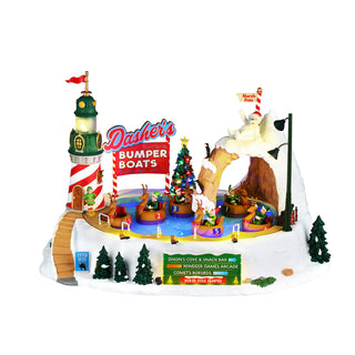 Lemax Santa's Wonderland Village: Dasher's Bumper Boats