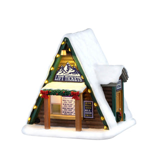 Lemax Vail Village: Lift Ticket Booth sparkle-castle