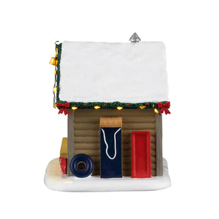 Lemax Vail Village: Slopeside Sled Rental sparkle-castle