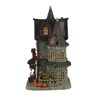 Lemax Spooky Town Halloween Village: Frightful Fangs Dentistry sparkle-castle