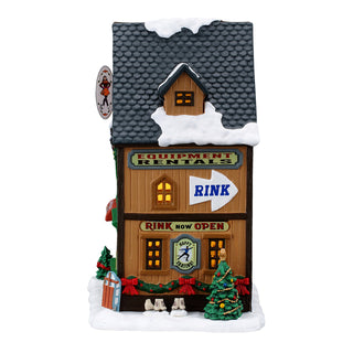 Lemax Vail Village: Wally's Winter Skate Shop sparkle-castle