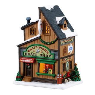 Lemax Vail Village: Wally's Winter Skate Shop sparkle-castle