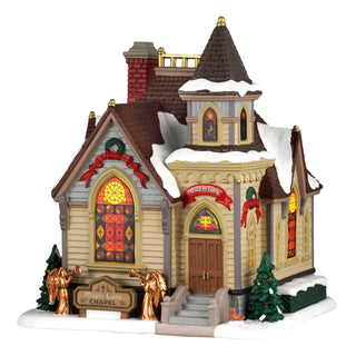 Lemax Harvest Crossing Village: Maple Lane Chapel sparkle-castle