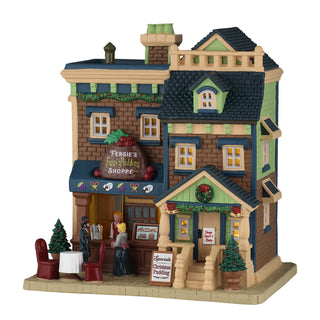 Lemax Caddington Village: Fergie's Figgy Pudding Shoppe sparkle-castle