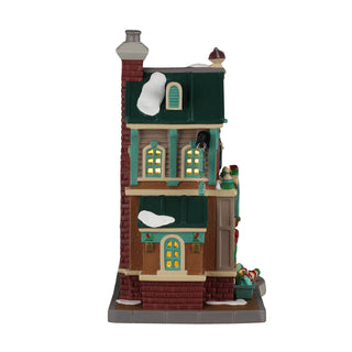Lemax Caddington Village: Cathy's Cushion Corner sparkle-castle
