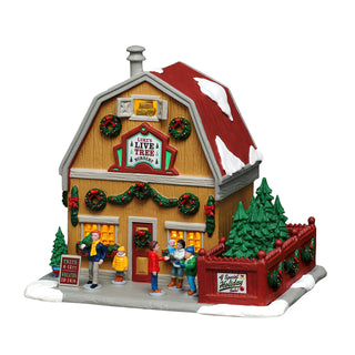 Lemax Caddington Village: Luke's Live Tree Nursery sparkle-castle