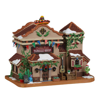 Lemax Caddington Village: Christmas Fiesta Tamale Shop sparkle-castle