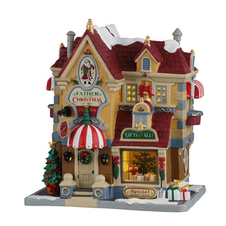 Lemax Caddington Village: Father Christmas Gift Shop sparkle-castle