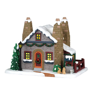 Lemax Caddington Village: Piney Grove Cottage sparkle-castle
