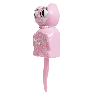Bubblegum Pink Lady Kit-Cat Klock sparkle-castle