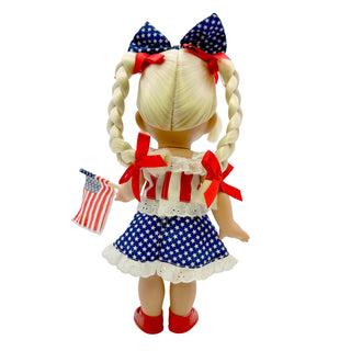 Precious Moments 250th Anniversary Patriotic Girl, 12 inch Doll sparkle-castle
