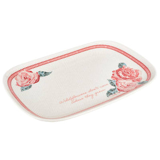 Dolly Parton Jwled Mosaic 15In Tray Pink Roses Open Stock sparkle-castle