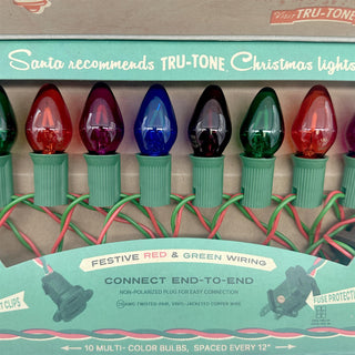 Classic Light Set, Jeweltone 5-Color, 10 Bulb String Lights sparkle-castle