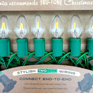 Classic Light Set, Candleglow, 25 Bulb String Lights, C7