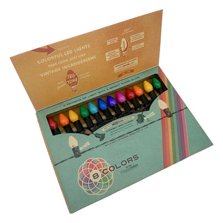 Spectra Light Set, Classic 8-Color, 24 Bulb String Lights sparkle-castle