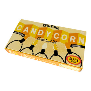 Halloween Classic Light Set, Candy Corn 3-Color, 10 Bulb String Lights, C7
