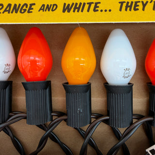 Halloween Classic Light Set, Candy Corn 3-Color, 10 Bulb String Lights, C7